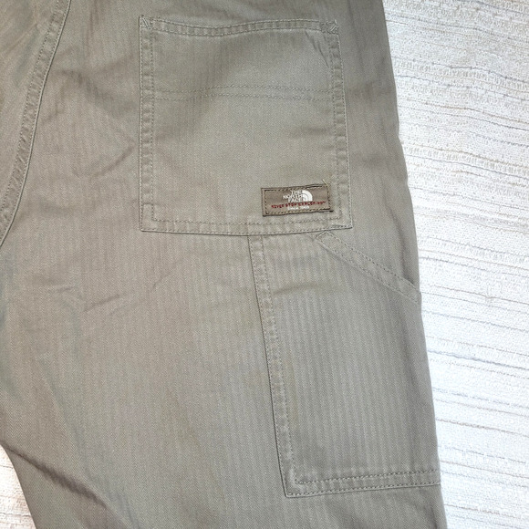 North Face Pants Wms 8 (31x31) Straight Leg Stretch Lightweight Cargo Hiking - Picture 10 of 14